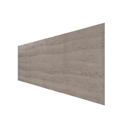 Set 16 panouri decorative din praf de piatra, Naimeed D7325, ignifuge, strat protector ceramic, rezistente la razele UV, 120x60x0.2 cm, maro deschis