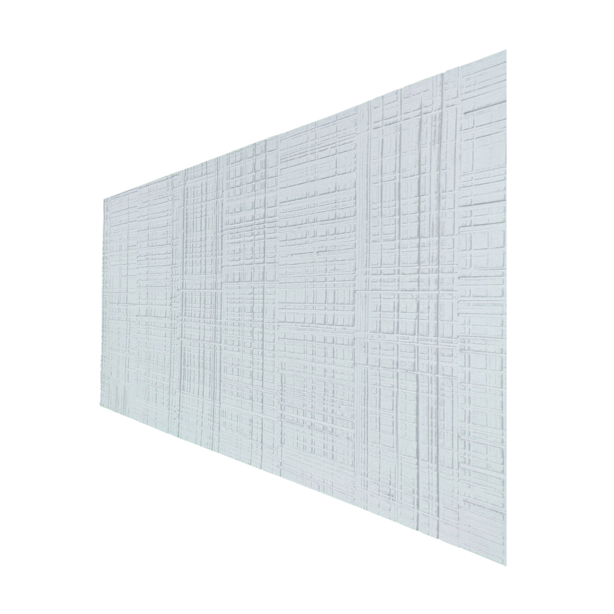 Set 12 panouri decorative din praf de piatra, Naimeed D7326, flexibile, ignifuge, strat protector ceramic, rezistente la razele UV, 120x60x0.2 cm, alb