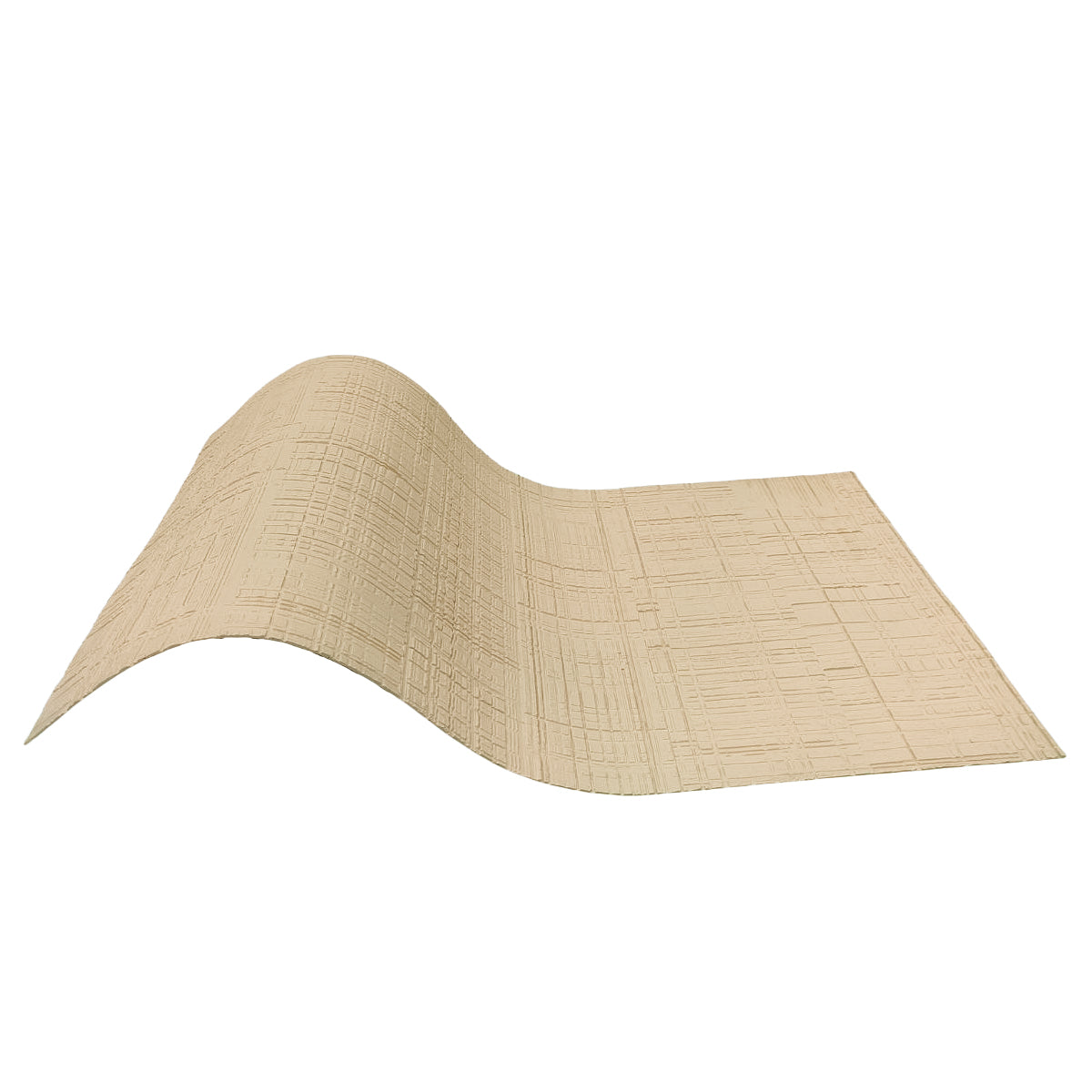 Set 7 panouri decorative din praf de piatra, Naimeed D7327, flexibile, ignifuge, strat protector ceramic, rezistente la razele UV, 120x60x0.2 cm, bej vanilie