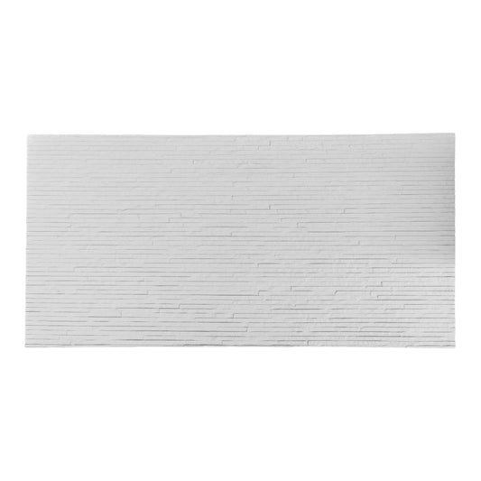 Set 16 panouri decorative din praf de piatra, Naimeed D7331, flexibile, ignifuge, strat protector ceramic, rezistente la razele UV, 120x60x0.2 cm, alb