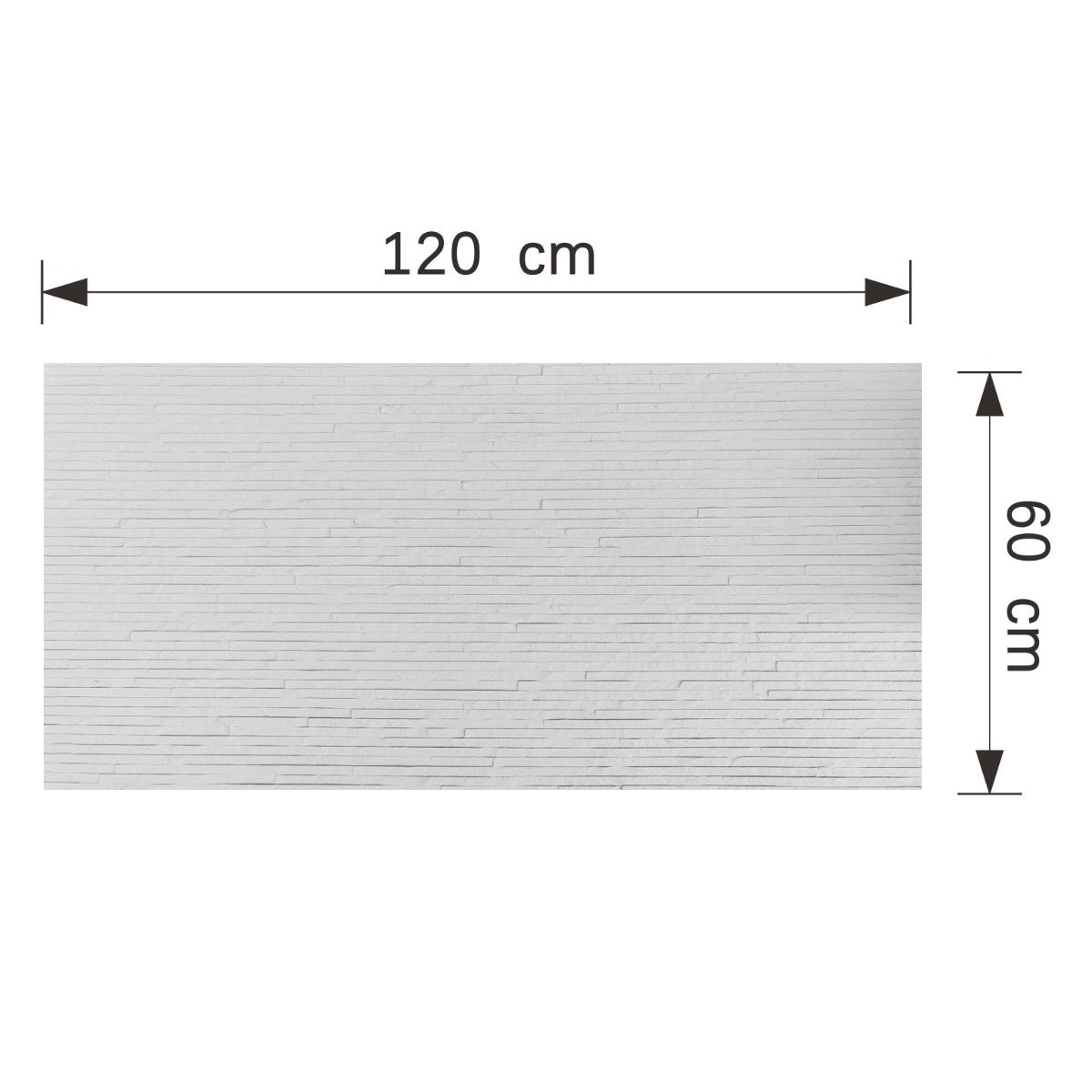 Set 14 panouri decorative din praf de piatra, Naimeed D7331, flexibile, ignifuge, strat protector ceramic, rezistente la razele UV, 120x60x0.2 cm, alb