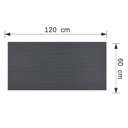 Panou decorativ din praf de piatra, Naimeed D7337, flexibil, ignifug, strat protector ceramic, rezistent la razele UV, 120x60x0.2 cm, gri inchis