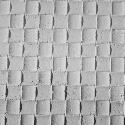 Panou decorativ din praf de piatra, Naimeed D7339, flexibil, ignifug, strat protector ceramic, rezistent la razele UV, 120x60x0.2 cm, alb