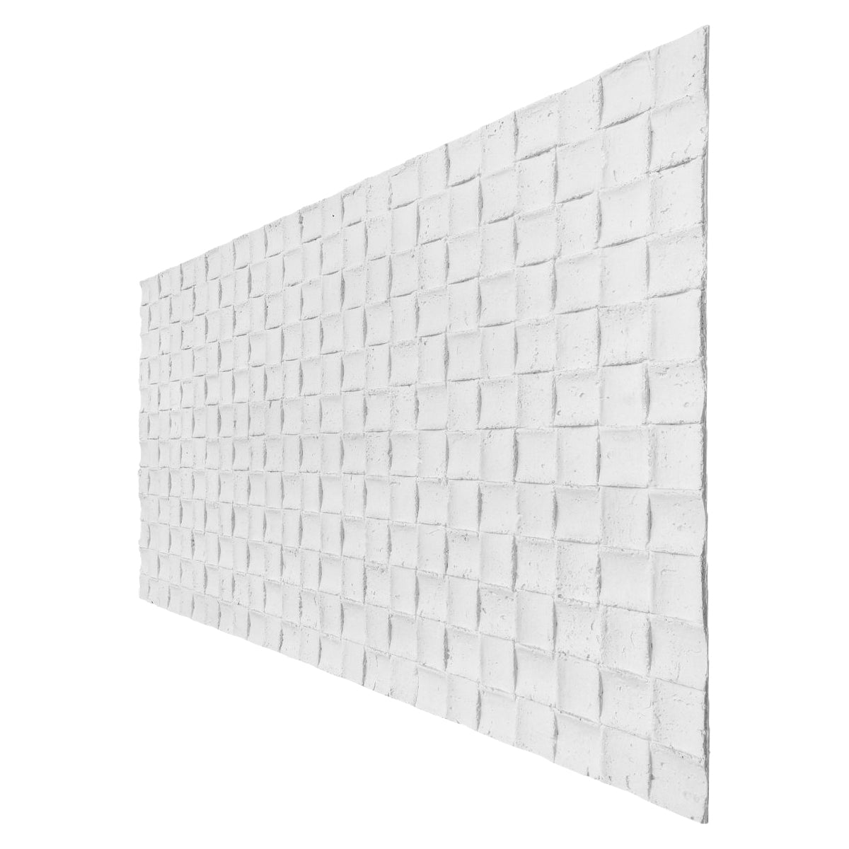 Panou decorativ din praf de piatra, Naimeed D7339, flexibil, ignifug, strat protector ceramic, rezistent la razele UV, 120x60x0.2 cm, alb