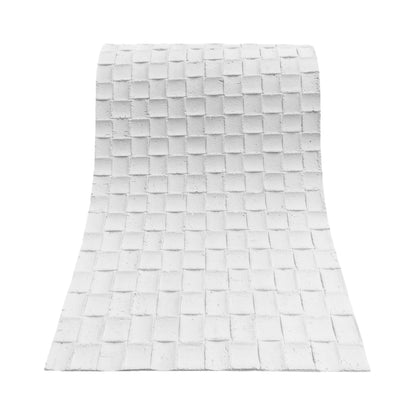 Set 9 panouri decorative din praf de piatra, Naimeed D7339, flexibile, ignifuge, strat protector ceramic, rezistente la razele UV, 120x60x0.2 cm, alb