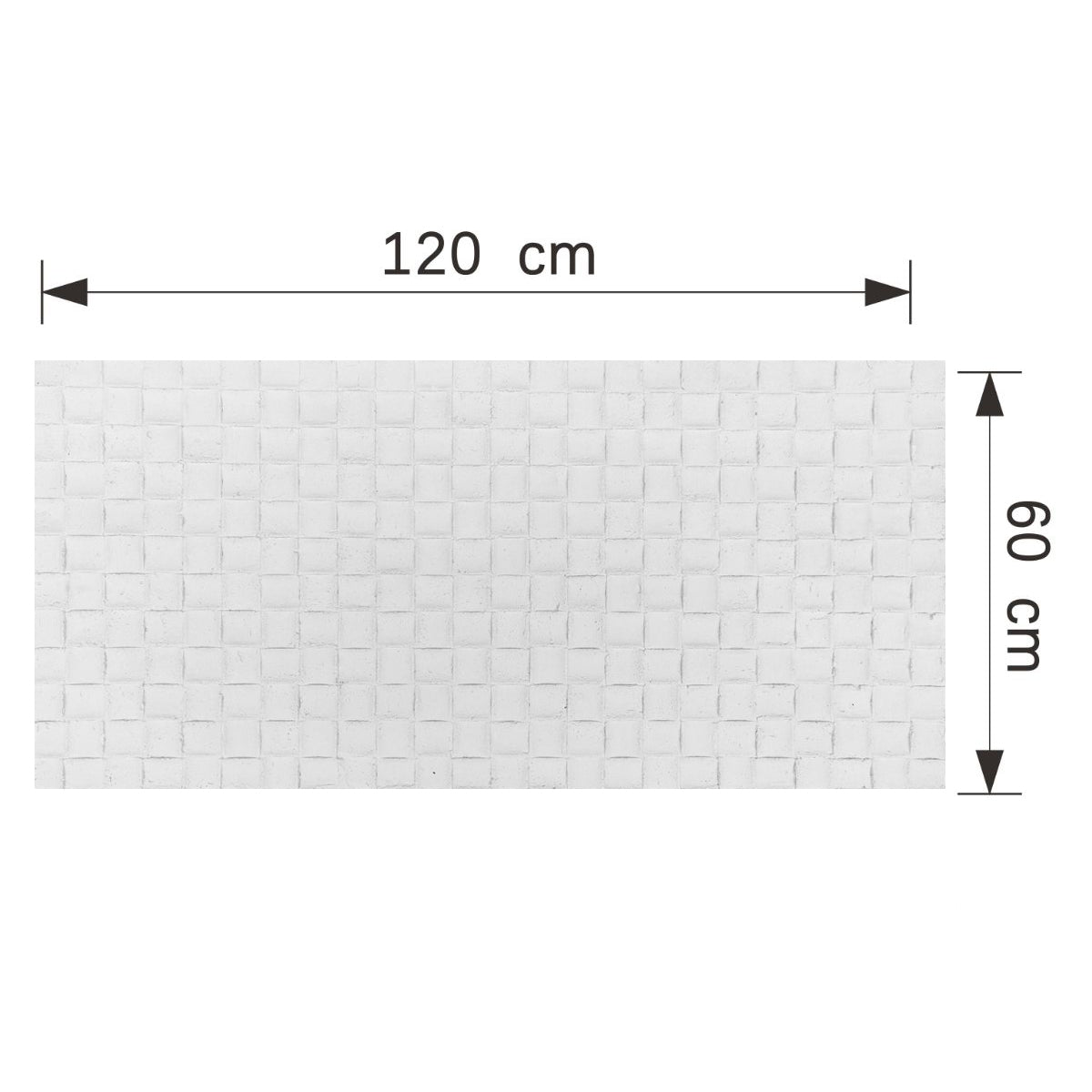 Set 9 panouri decorative din praf de piatra, Naimeed D7339, flexibile, ignifuge, strat protector ceramic, rezistente la razele UV, 120x60x0.2 cm, alb