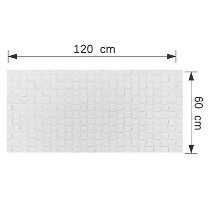 Set 9 panouri decorative din praf de piatra, Naimeed D7339, flexibile, ignifuge, strat protector ceramic, rezistente la razele UV, 120x60x0.2 cm, alb