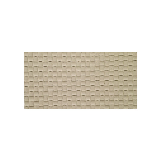 Panou decorativ din praf de piatra, Naimeed D7340, flexibil, ignifug, strat protector ceramic, rezistent la razele UV, 120x60x0.2 cm, bej galbui