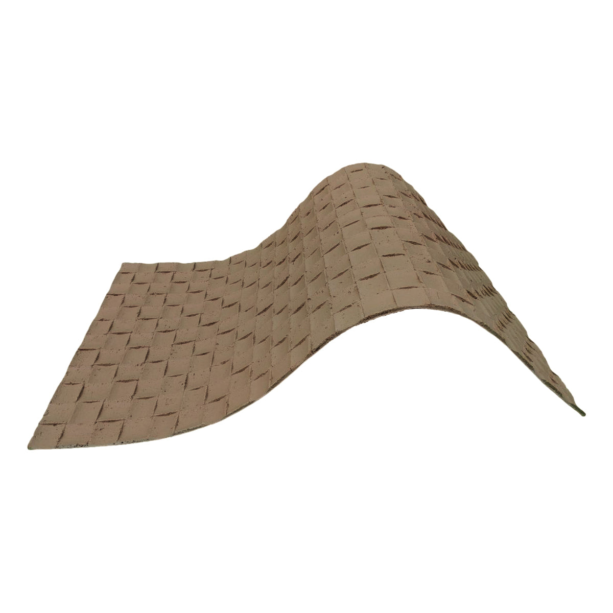 Set 9 panouri decorative din praf de piatra, Naimeed D7341, flexibile, ignifuge, strat protector ceramic, rezistente la razele UV, 120x60x0.2 cm, maro deschis