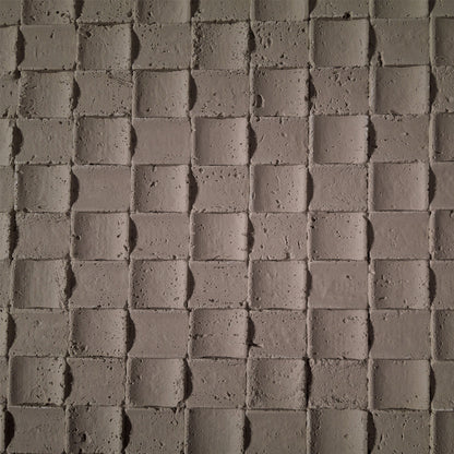 Panou decorativ din praf de piatra, Naimeed D7341, flexibil, ignifug, strat protector ceramic, rezistent la razele UV, 120x60x0.2 cm, maro deschis