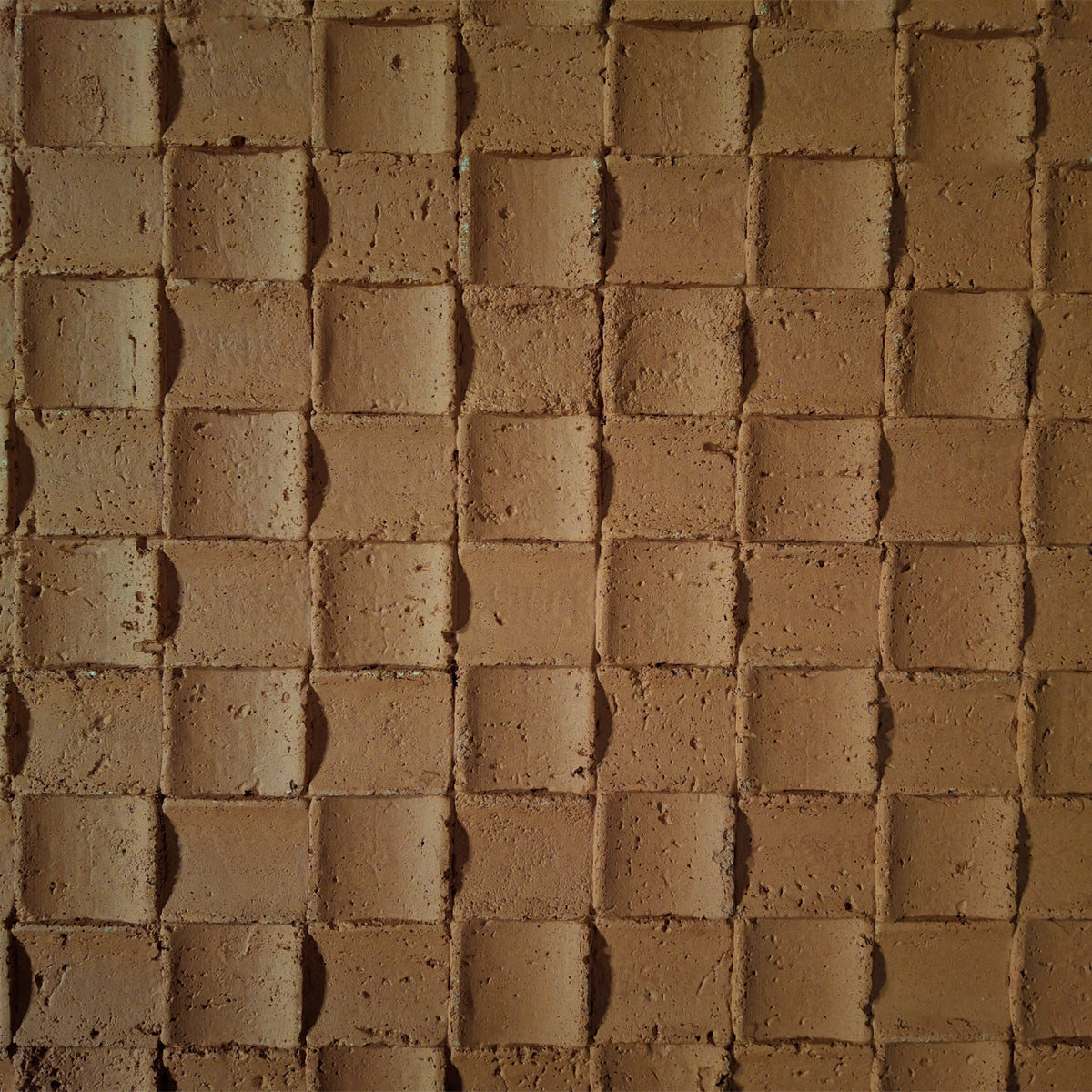 Panou decorativ din praf de piatra, Naimeed D7342, flexibil, ignifug, strat protector ceramic, rezistent la razele UV, 120x60x0.2 cm, rosu caramiziu