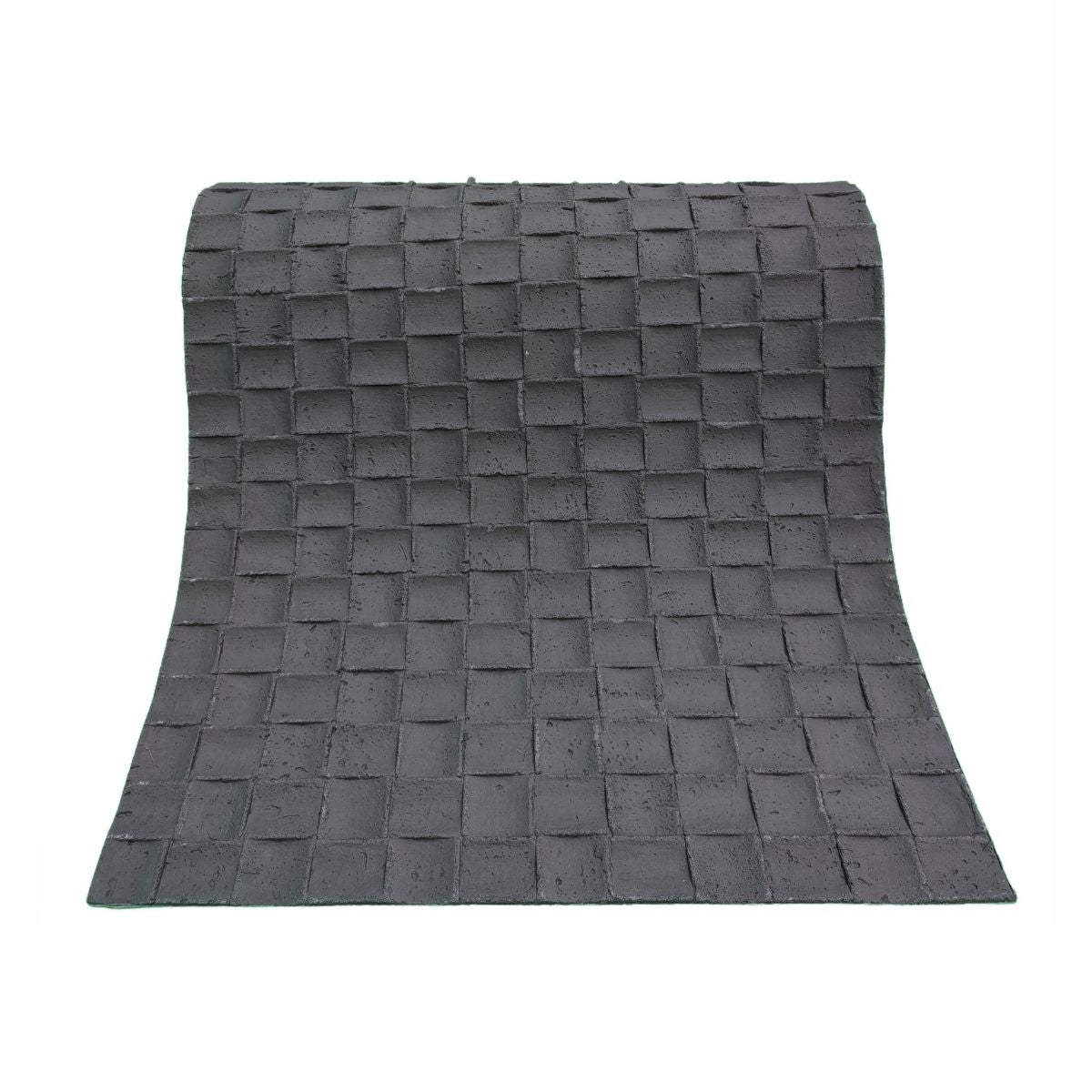 Set 9 panouri decorative din praf de piatra, Naimeed D7343, flexibile, ignifuge, strat protector ceramic, rezistente la razele UV, 120x60x0.2 cm, gri inchis