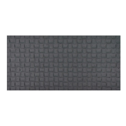 Panou decorativ din praf de piatra, Naimeed D7343, flexibil, ignifug, strat protector ceramic, rezistent la razele UV, 120x60x0.2 cm, gri inchis