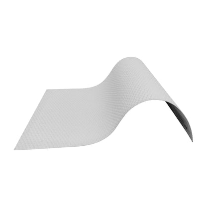 Set 14 panouri decorative din praf de piatra, Naimeed D7344, flexibile, ignifuge, strat protector ceramic, rezistente la razele UV, 120x60x0.2 cm, alb