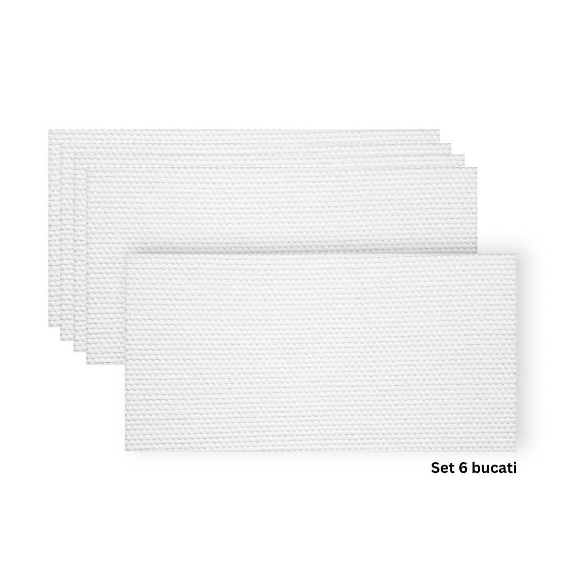 Set 6 panouri decorative din praf de piatra, Naimeed D7344, flexibile, ignifuge, strat protector ceramic, rezistente la razele UV, 120x60x0.2 cm, alb