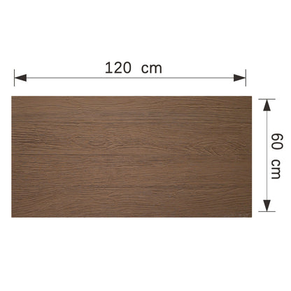 Set 16 panouri decorative din praf de piatra, Naimeed D7347, flexibile, ignifuge, strat protector ceramic, rezistente la razele UV, 120x60x0.2 cm, maro