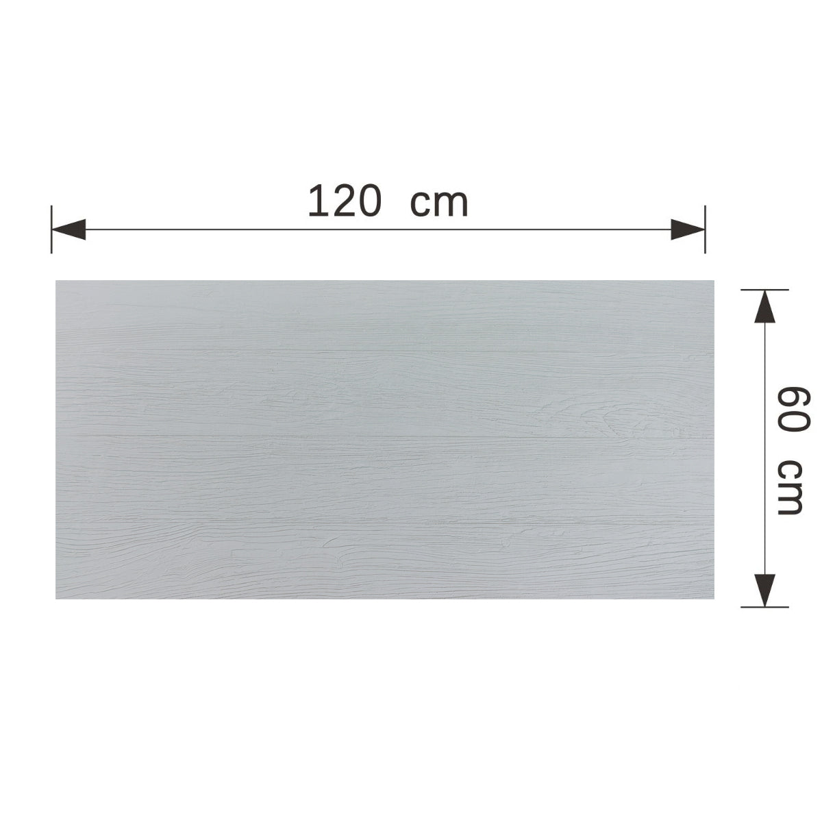 Panou decorativ din praf de piatra, Naimeed D7348, flexibil, ignifug, strat protector ceramic, rezistent la razele UV, 120x60x0.2 cm, gri pastel