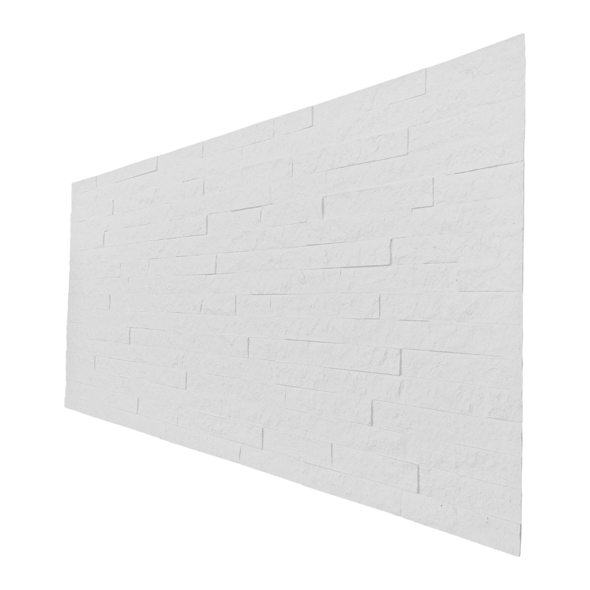 Panou decorativ din praf de piatra, Naimeed D7350, flexibil, ignifug, strat protector ceramic, rezistent la razele UV, 120x60x0.2 cm, alb