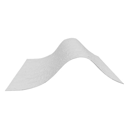 Set 12 panouri decorative din praf de piatra, Naimeed D7350, flexibile, ignifuge, strat protector ceramic, rezistente la razele UV, 120x60x0.2 cm, alb