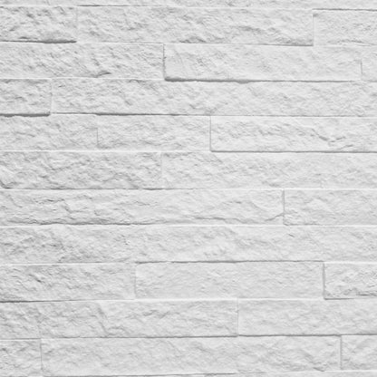 Set 12 panouri decorative din praf de piatra, Naimeed D7350, flexibile, ignifuge, strat protector ceramic, rezistente la razele UV, 120x60x0.2 cm, alb