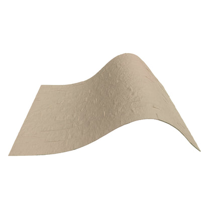 Panou decorativ din praf de piatra, Naimeed D7351, flexibil, ignifug, strat protector ceramic, rezistent la razele UV, 120x60x0.2 cm, bej vanilie