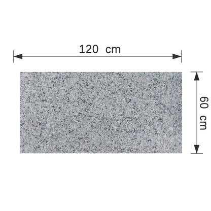 Set 16 panouri decorative din praf de piatra, Naimeed D7353, ignifuge, strat protector ceramic, rezistente la razele UV, 120x60x0.2 cm, gri granit