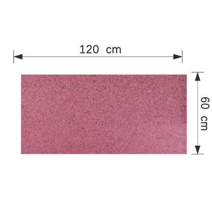 Panou decorativ din praf de piatra, Naimeed D7355, flexibil, ignifug, strat protector ceramic, rezistent la razele UV, 120x60x0.2 cm, granit roscat