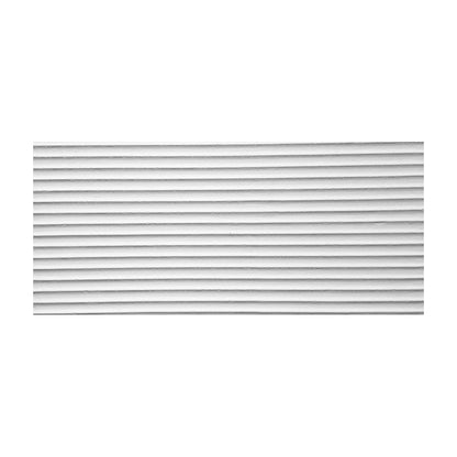 Set 10 panouri decorative din praf de piatra, Naimeed D7359, flexibile, ignifuge, strat protector ceramic, rezistente la razele UV, 120x60x0.2 cm, alb