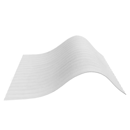 Panou decorativ din praf de piatra, Naimeed D7359, flexibil, ignifug, strat protector ceramic, rezistent la razele UV, 120x60x0.2 cm, alb