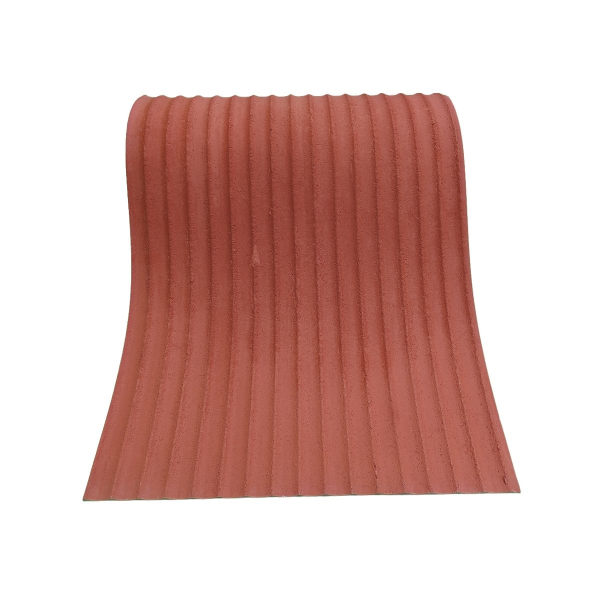 Panou decorativ din praf de piatra, Naimeed D7361, flexibil, ignifug, strat protector ceramic, rezistent la razele UV, 120x60x0.2 cm, rosu caramiziu