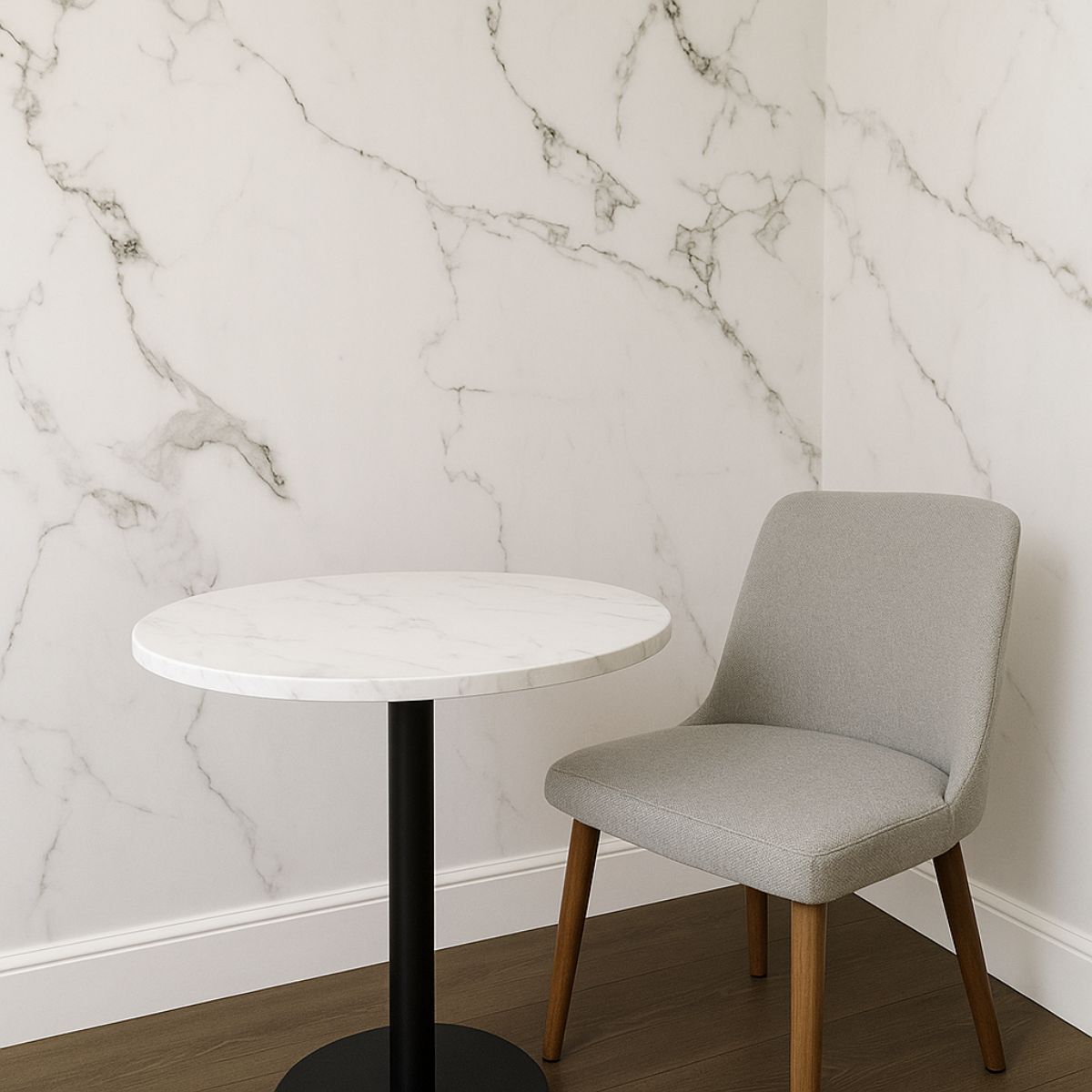 Rola panou autoadeziv, Naimeed D7365, design modern, 2.5mm grosime, 120x280cm, Alb