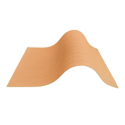 Panou decorativ din praf de piatra, Naimeed D7336, flexibil, ignifug, strat protector ceramic, rezistent la razele UV, 120x60x0.2 cm, portocaliu