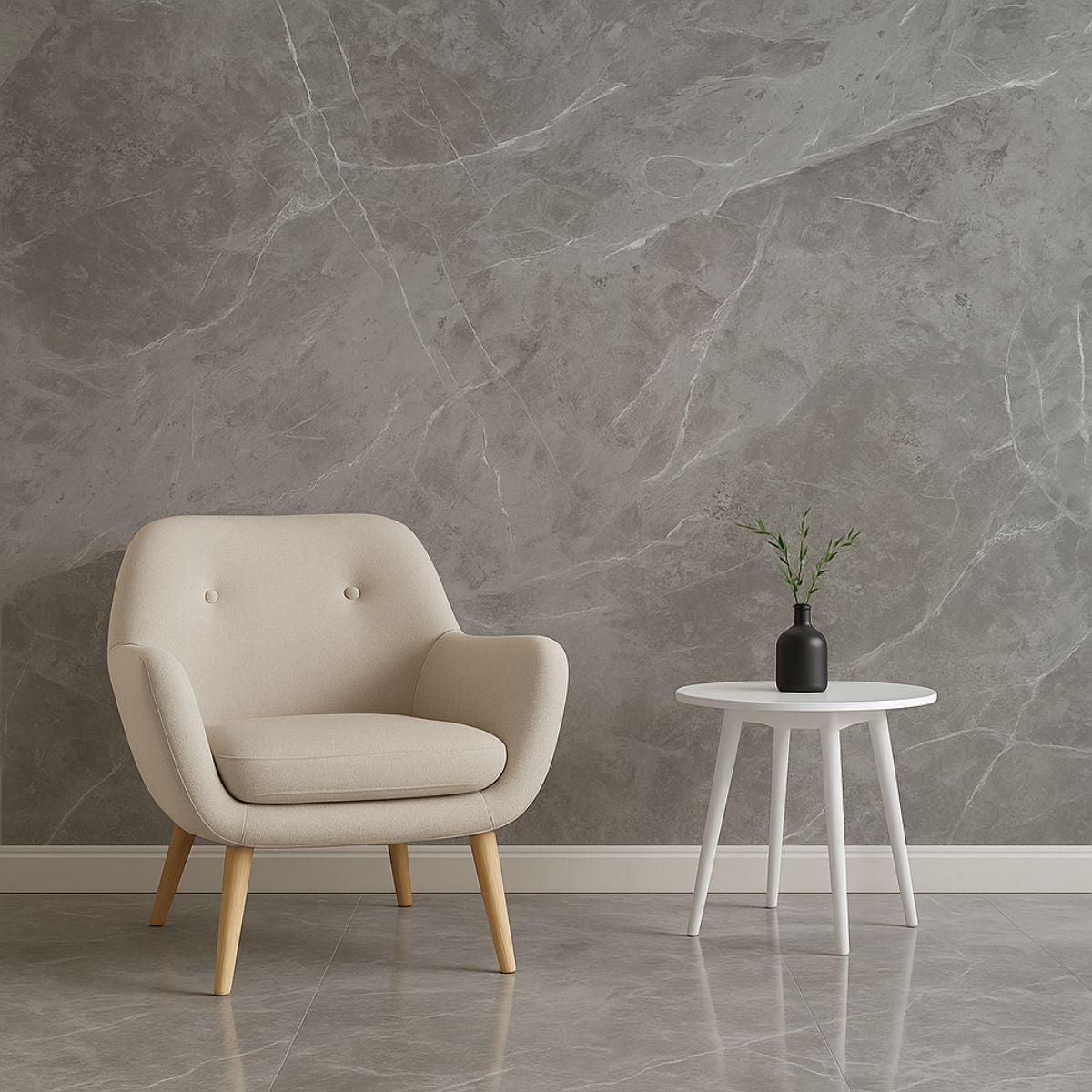 Rola panou autoadeziv, Naimeed D7369, design modern, 2.5mm grosime, 120x280cm, Gri