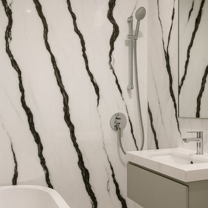 Rola panou autoadeziv, Naimeed D7370, design modern, 2.5mm grosime, 120x280cm, Alb