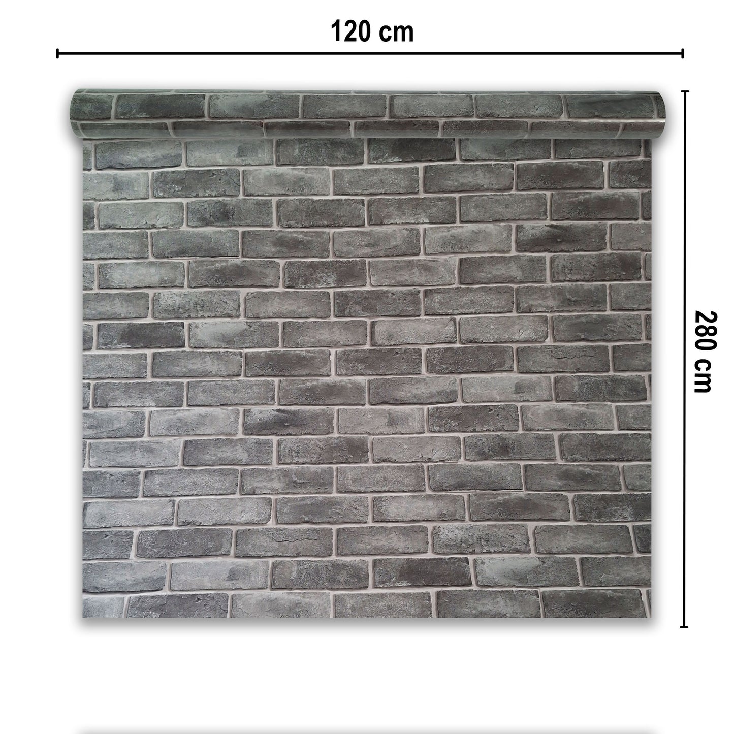 Rola panou autoadeziv, Naimeed D7371, design modern, 2.5mm grosime, 120x280cm, Gri