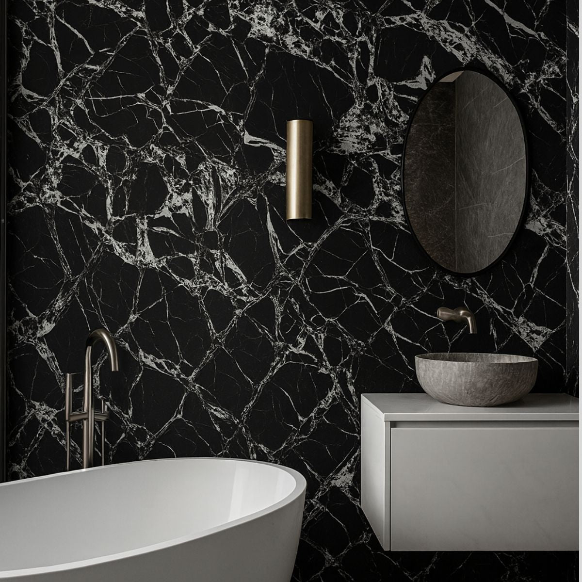 Rola panou autoadeziv, Naimeed D7373, design modern, 2.5mm grosime, 120x280cm, Negru