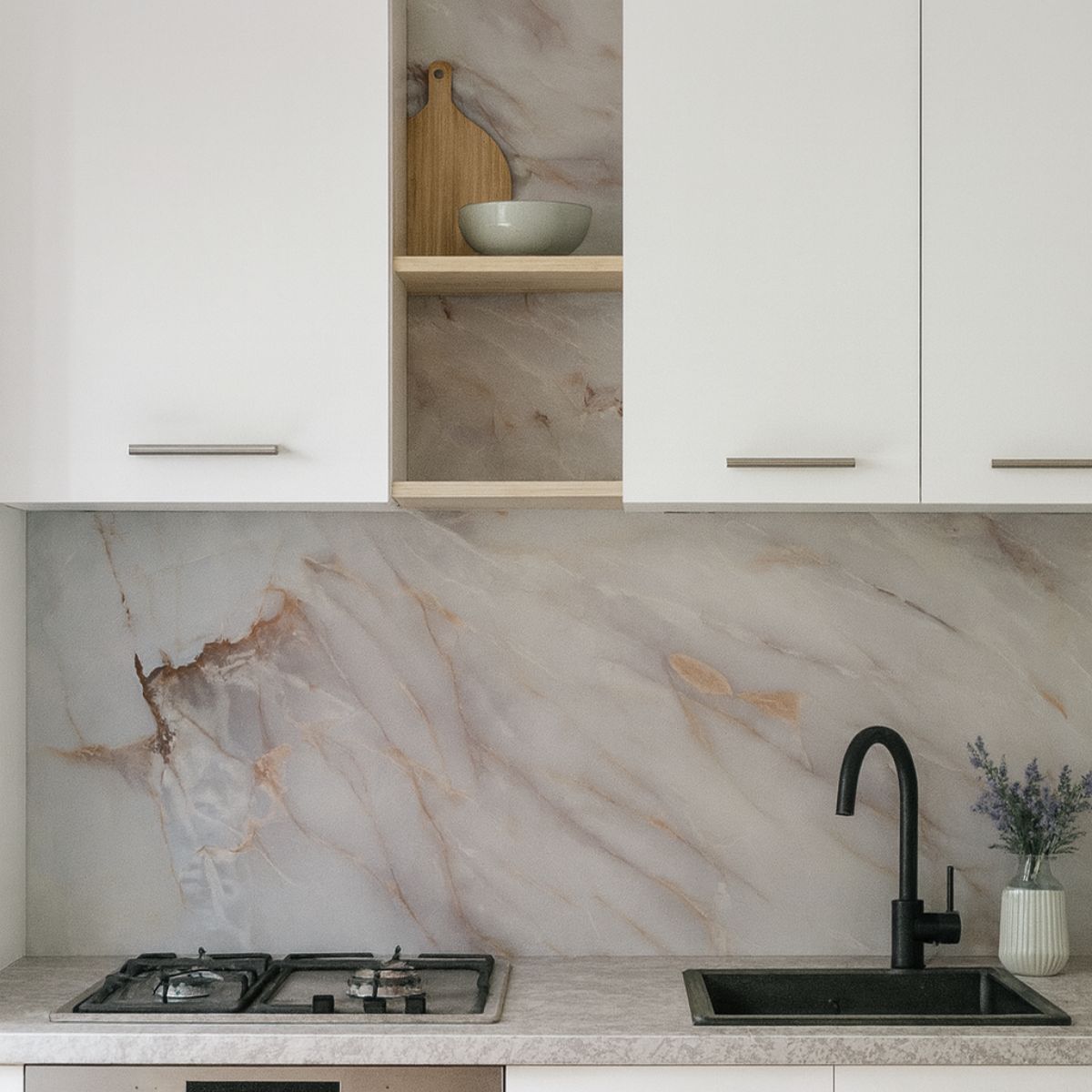 Rola panou autoadeziv, Naimeed D7374, design modern, 2.5mm grosime, 120x280cm, Multicolor