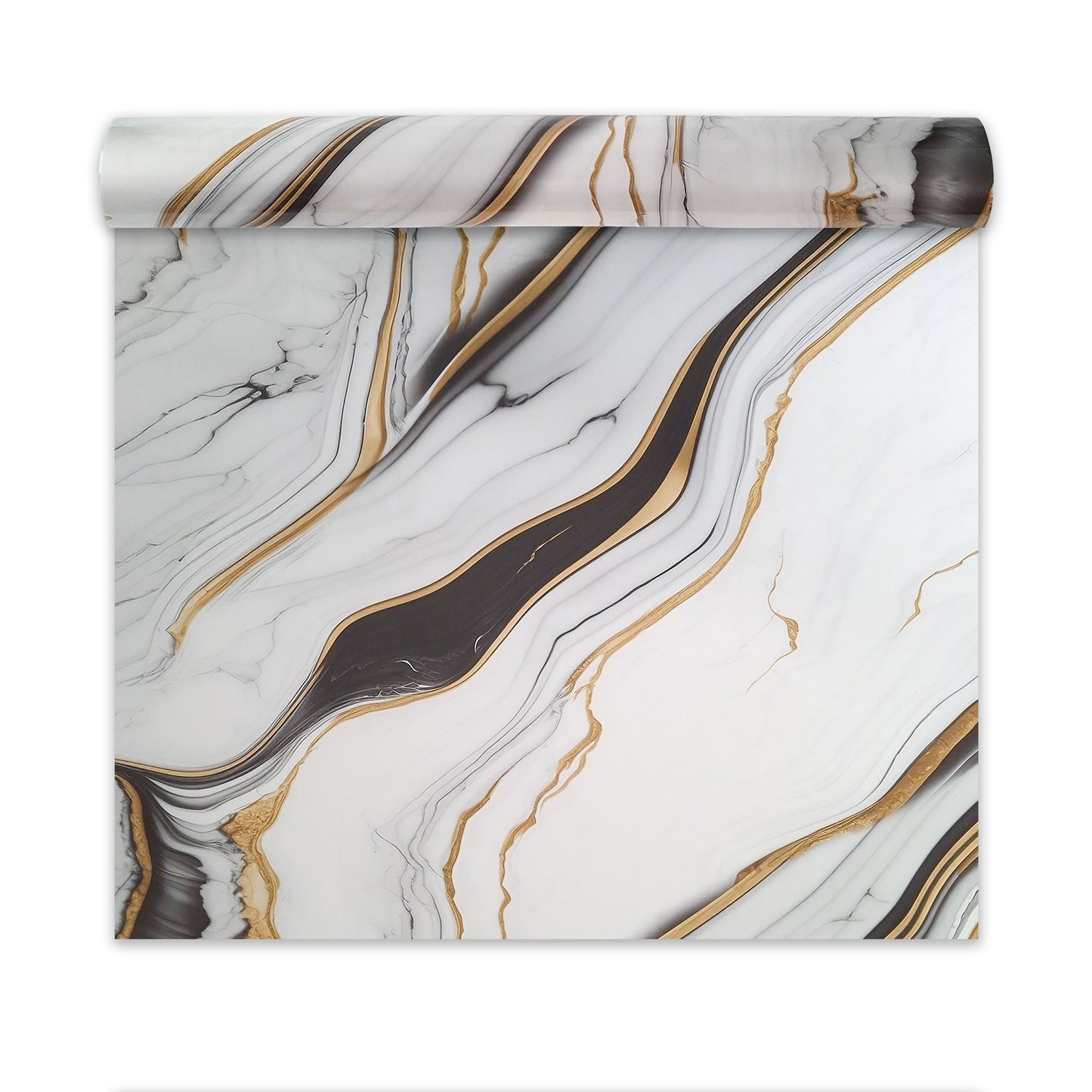 Rola panou autoadeziv, Naimeed D7375, design modern, 2.5mm grosime, 120x280cm, Alb