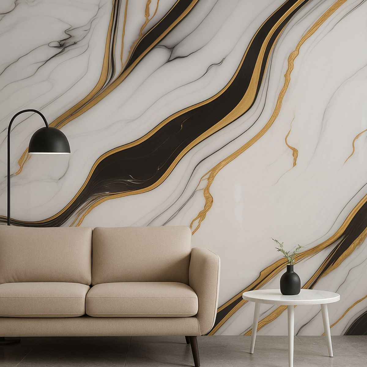 Rola panou autoadeziv, Naimeed D7375, design modern, 2.5mm grosime, 120x280cm, Alb