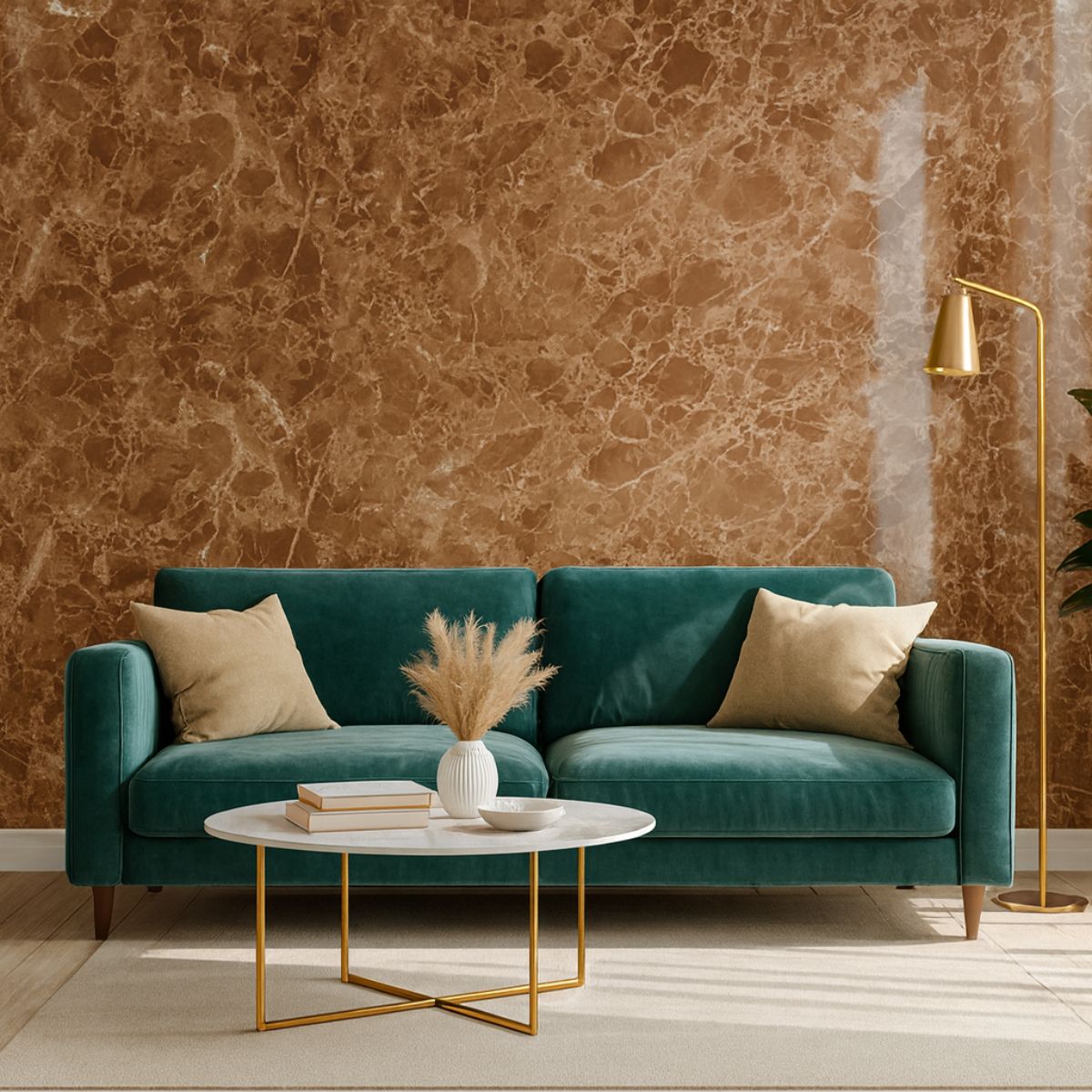 Rola panou autoadeziv, Naimeed D7379, design modern, 2.5mm grosime, 120x280cm, Maro