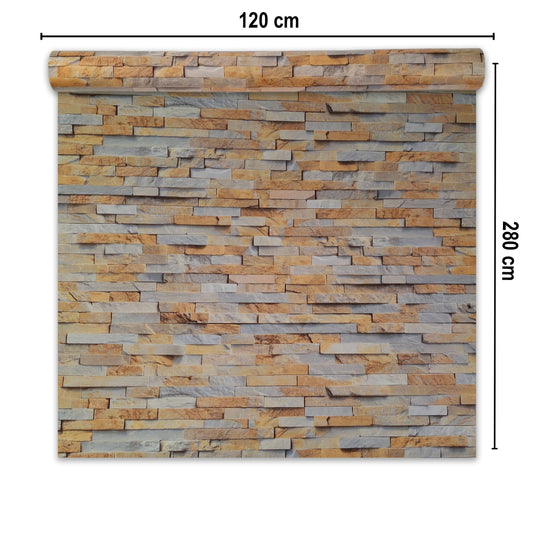 Rola panou autoadeziv, Naimeed D7380, design modern, 2.5mm grosime, 120x280cm, Maro