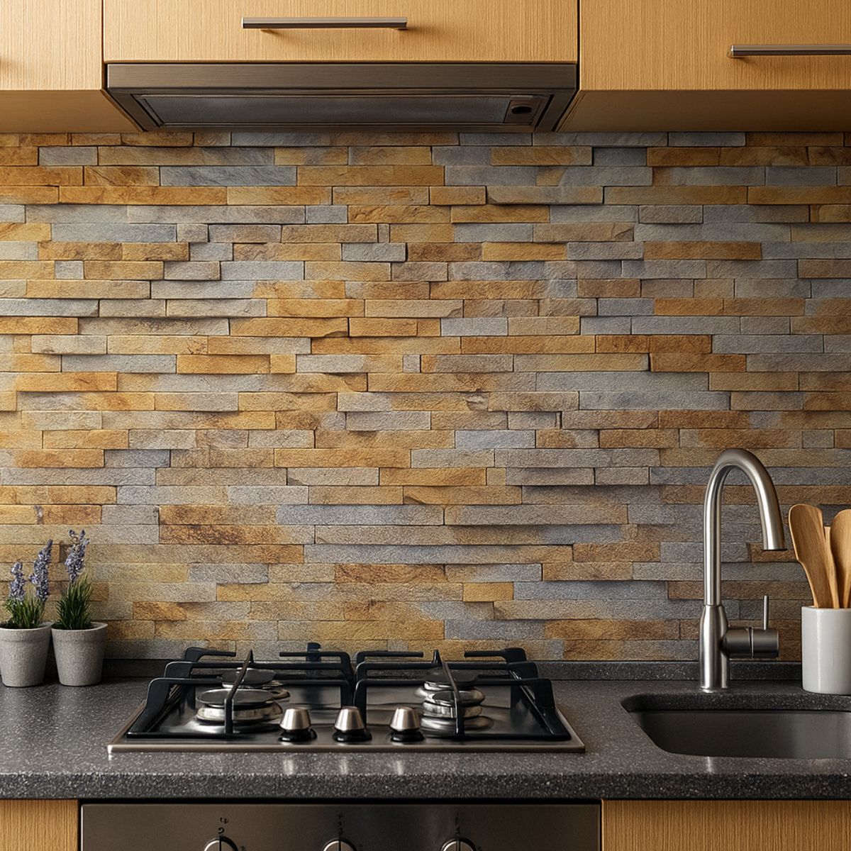 Rola panou autoadeziv, Naimeed D7380, design modern, 2.5mm grosime, 120x280cm, Maro