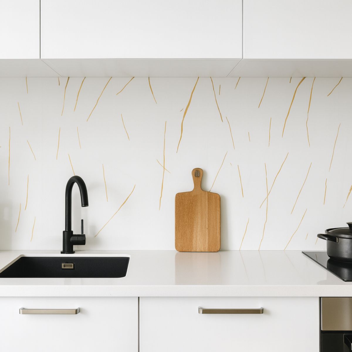 Rola panou autoadeziv, Naimeed D7386, design modern, 2.5mm grosime, 120x280cm, Alb