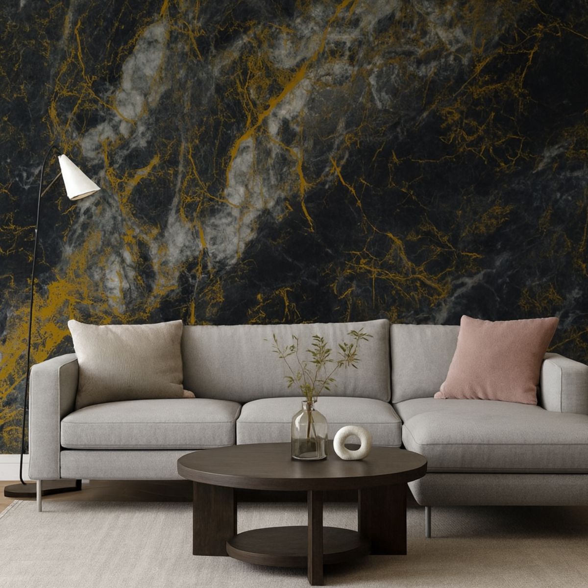 Rola panou autoadeziv, Naimeed D7387, design modern, 2.5mm grosime, 120x280cm, Negru