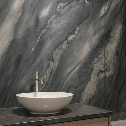 Rola panou autoadeziv, Naimeed D7394, design modern, 2.5mm grosime, 120x280cm, Gri albastrui