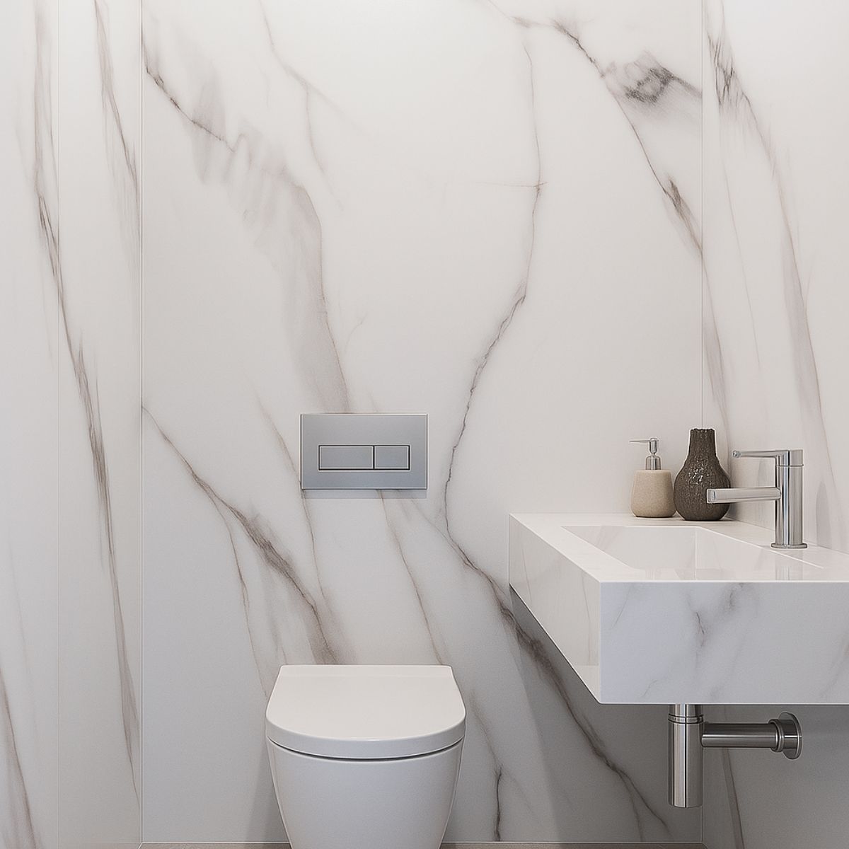 Rola panou autoadeziv, Naimeed D7395, design modern, 2.5mm grosime, 120x280cm, Alb