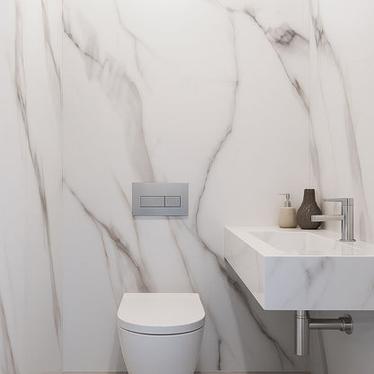 Rola panou autoadeziv, Naimeed D7395, design modern, 2.5mm grosime, 120x280cm, Alb