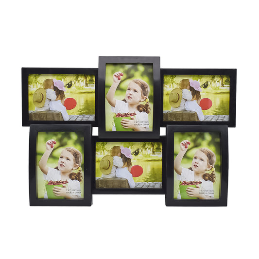 Rama Foto Family, 6 poze, Naimeed D74, Negru