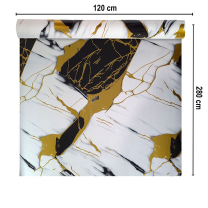 Rola panou autoadeziv, Naimeed D7405, design modern, 2.5mm grosime, 120x280cm, Alb