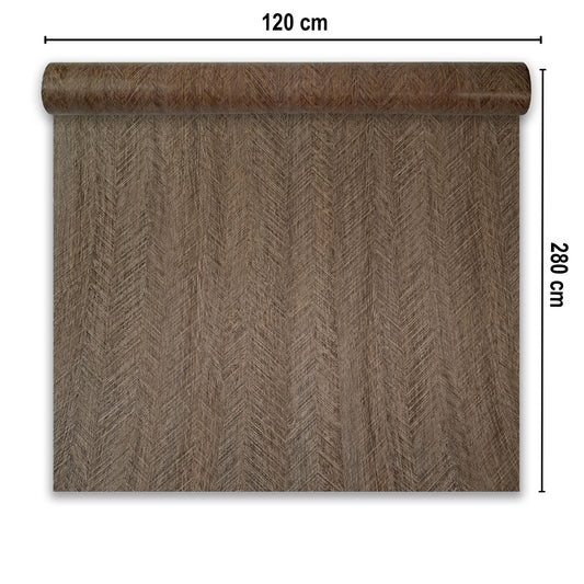 Rola panou autoadeziv, Naimeed D7412, design modern, 2.5mm grosime, 120x280cm, Maro
